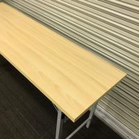 【中古】折りたたみテーブル　サンワサプライ　100-FD010　W1500*D450　メープル木目