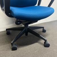 【中古】オフィスチェア　コクヨ　ウィザード3　サークル肘　プルシアンブルー