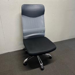 【中古】オフィスチェア　メッシュチェア　ハイバック　メッシュ生地　アッシュグレー