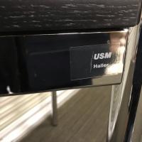 【中古】USM Haller　ハラーテーブル(トライアングル型)　木目ブラック