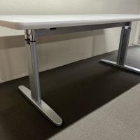 【中古】会議テーブル　手動昇降機能付き　生興　W1800*D900*H700-1000　ホワイト