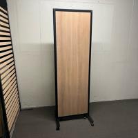 【中古】折りたたみパーテーション　スレディ　W1800*D500*H1800　ナチュラル/ブラック