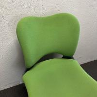 【中古】オフィスチェア　プラス　オーバルシリーズ　イエローグリーン