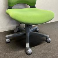 【中古】オフィスチェア　プラス　オーバルシリーズ　イエローグリーン