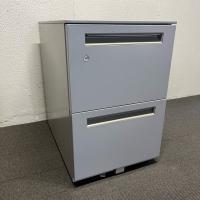 【中古】2段ワゴン　内田洋行　STシリーズ　A4サイズ対応　マイルドグレイ