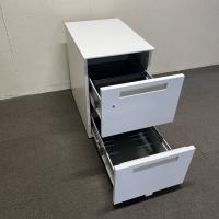 【中古】2段ワゴン　イナバ　ワゴンシリーズ　オプティホワイト