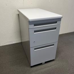 【中古】3段脇机　内田洋行　FEEDシリーズ　W400*D700*H700　マイルドグレイ