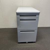 【中古】3段脇机　内田洋行　FEEDシリーズ　W400*D700*H700　マイルドグレイ