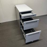 【中古】3段脇机　内田洋行　FEEDシリーズ　W400*D700*H700　マイルドグレイ