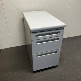 【中古】3段脇机　内田洋行　FEEDシリーズ　W400*D700*H720　マイルドグレイ