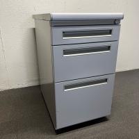 【中古】3段脇机　内田洋行　FEEDシリーズ　W400*D700*H720　マイルドグレイ