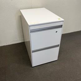 【中古】3段ワゴン　ハイタイプ　イトーキ　インクルード　ホワイト