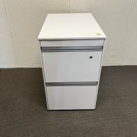 【中古】3段ワゴン　ハイタイプ　イトーキ　インクルード　ホワイト