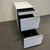 【中古】3段ワゴン　ハイタイプ　イトーキ　インクルード　ホワイト