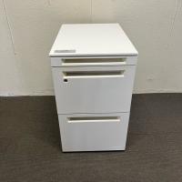 【中古】3段ワゴン　ハイタイプ　オカムラ　プロユニット　ホワイト