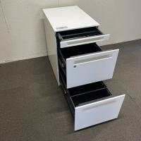 【中古】3段ワゴン　ハイタイプ　オカムラ　プロユニット　ホワイト