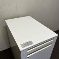 【中古】3段ワゴン　ハイタイプ　オカムラ　プロユニット　ホワイト