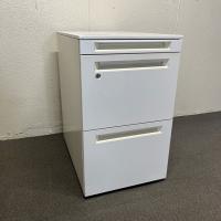 【中古】3段ワゴン　ハイタイプ　オカムラ　プロユニット　ホワイト