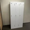 【中古】3人用ロッカー　ライオン　更衣用ロッカー　ホワイト