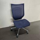 【中古】オフィスチェア　オカムラ　バロンチェア　ハイバック　ダークブルー