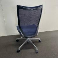【中古】オフィスチェア　オカムラ　バロンチェア　ハイバック　ダークブルー