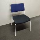 【中古】スタッキングチェア　ノーブランド　ダイニングチェア　ブルー/ブラック