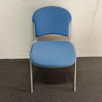 【中古】スタッキングチェア　内田洋行　MX-20　布張り　ブルー
