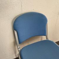 【中古】スタッキングチェア　内田洋行　MX-20　布張り　ブルー