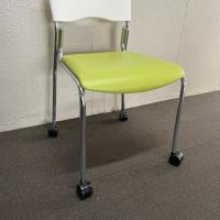【中古】スタッキングチェア　ニシキ工業　FCSシリーズ　グリーン