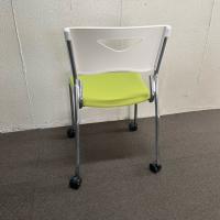 【中古】スタッキングチェア　ニシキ工業　FCSシリーズ　グリーン