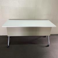 【中古】平行スタックテーブル　リーフライン　コクヨ　W1500*D600　幕板付き　ホワイト