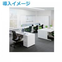【新品】片袖デスク　コクヨ　iSデスクシステム　A4タイプ　W1100　本体ホワイト　天板3色
