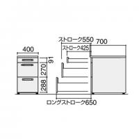 【中古】3段脇机　コクヨ　iSデスクシステム　A4タイプ　本体ホワイト　天板3色