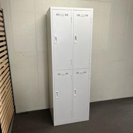 【中古】4人用ロッカー　生興　SLKシリーズ　更衣用ロッカー　ホワイト