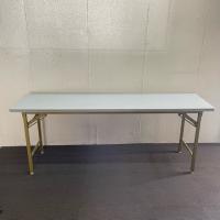 【中古】折りたたみテーブル　ノーブランド　W1800*D450　グレー