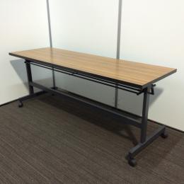 【中古】サイドスタックテーブル　コクヨ　KT-S61T　W1800*D600　木目チーク