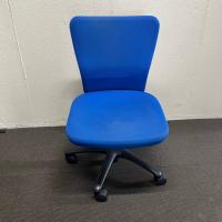 【中古】オフィスチェア　オカムラ　カロッツァチェア　ローバック　布張り　ブルー
