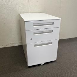 【中古】3段ワゴン　イナバ　ワゴンシリーズ　ホワイト