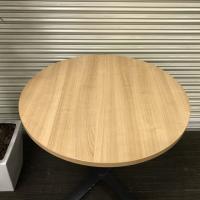 【中古】リフレッシュテーブル　丸型　コクヨ　ビエナシリーズ　φ750　古木柄