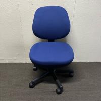 【中古】オフィスチェア　オフィスコム　布張り　ローバック　ネイビー