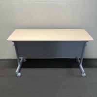 【中古】サイドスタックテーブル　オフィスコム　W1200*D450　幕板付き　ナチュラル