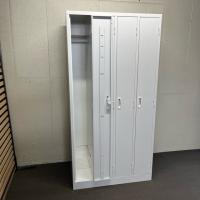 【中古】4人用ロッカー　生興　AKL-W4　更衣用ロッカー　ホワイト