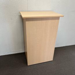 【中古】受付カウンター　ノーブランド　W600*D400*H900　収納あり　ナチュラル　