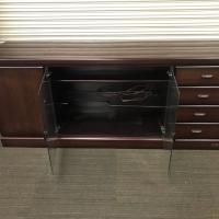 【中古】木製サイドボード　メーカー不明　W1700*D450*H725　ブラウン