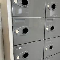 【中古】12人用シューズボックス　下駄箱　  W900*D380*H880　ニューグレー