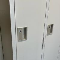 【中古】4人用ロッカー　豊国工業　TLKシリーズ　更衣用ロッカー　ホワイト