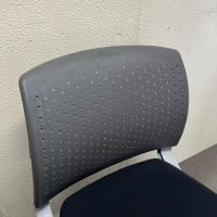 【中古】ファシスチェア　ネスティングタイプ　キャスター付き　グレー/ブラック