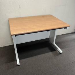 【中古】平デスク　プラス　SHシリーズ　W1000*D700　ミディアムウッド*ホワイト