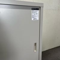 【中古】引き違い書庫　コクヨ　棚2枚　スチール引き違い　ナチュラルグレー