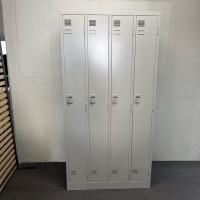 【中古】4人用ロッカー　ダイヤル式　TOYO　更衣用ロッカー　ニューグレー